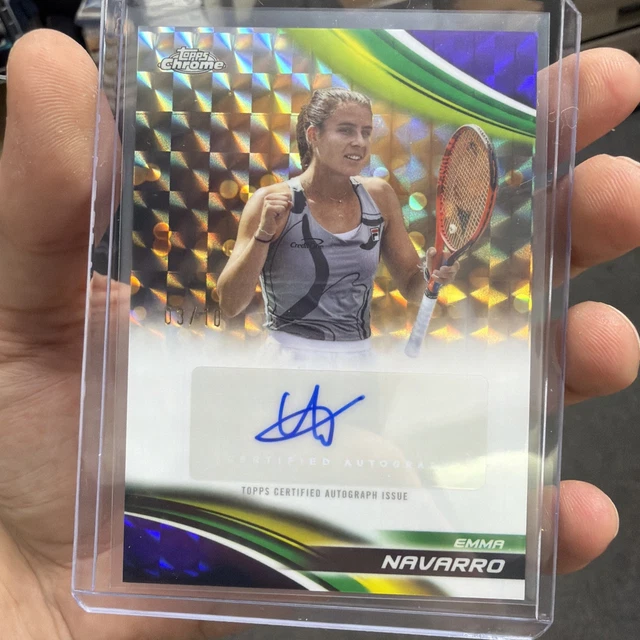 2025 Topps Chrome Tennis Emma Navarro Auto /10