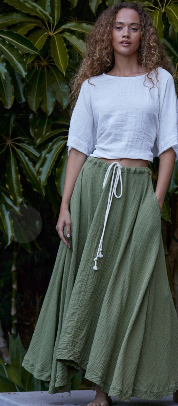 9Seed Rockaway Linen Maxi Skirt Size M/L BNWT