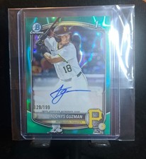 2025 Bowman Draft - Chrome Prospect Autographs Adonys Guzman #CPA-AG Aqua...