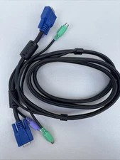 3-in-1 Universal Ultra Thin PS/2 KVM Cable