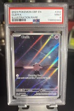 Cleffa Illustration Rare Obsidian Flames English 2023 Pokémon #202 PSA 9