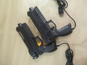 Virtua gun Sega Saturn SS 2 gun controller Japan cop house dead game games 1 box