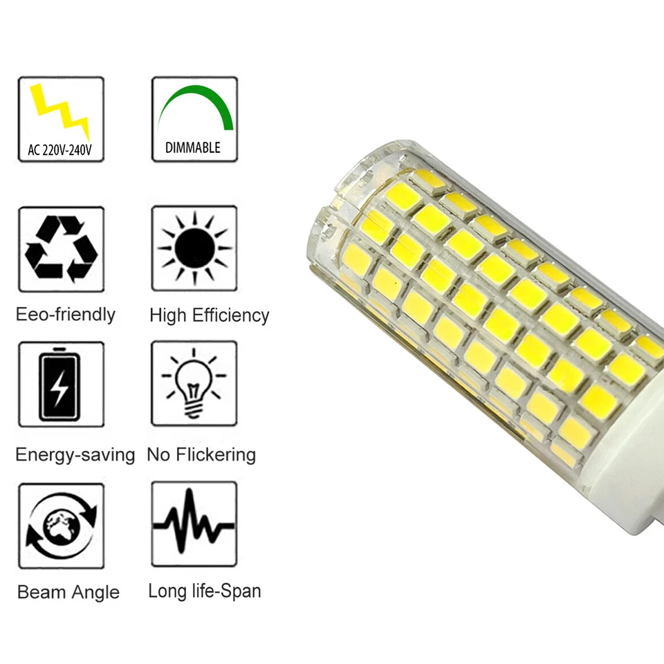 10PCS Dimmable BA15D GY6.35 G4 Led Bulb 10W chandelier Warm White Candle Light - Image 3 of 4