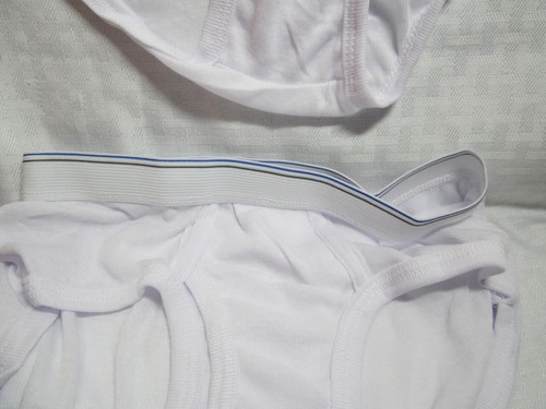 Rocky, Boys White briefs, XL 14-16, 3 pack, ringer, retro, fly, tighty whities, - Picture 7 of 8