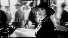 Ai Art Women Vintage Cafe Digital Image Picture Wallpaper Background Desktop