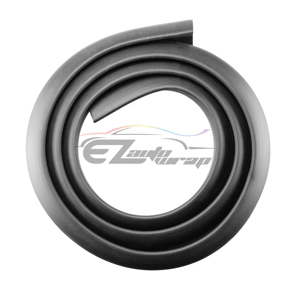 Универсальный 5-футовый матовый черный спойлер на заднюю крышу багажника крыло хвостовая кромка отделка резина - Изображение 4 из 4