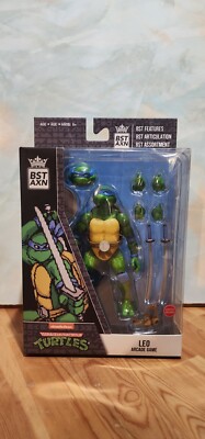 BST AXN Teenage Mutant Ninja Turtles Leonardo Action Figure Leo Arcade Game