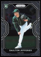 2021 Panini Prizm Daulton Jefferies #95 Rookie RC Oakland Athletics