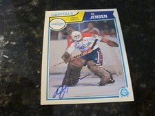 AL JENSEN AUTOGRAPHED 1983 O-PEE-CHEE ROOKIE RC CARD
