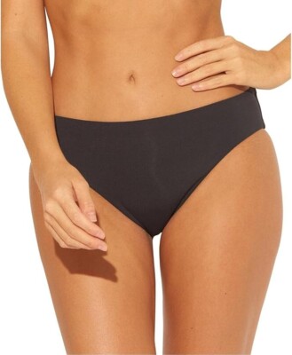 Bleu by Rod Beattie L25316 Black Ruched-Back Bikini Swim Bottoms Size 12
