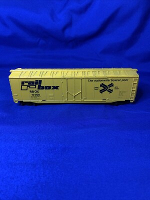 HO Tyco Box Car yellow rail box, Nationwide boxcar pool, RB OX 10,000 ...