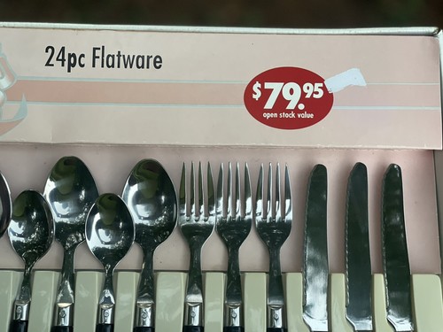 Vintage Gift Boxed Sheffield Forge 24 Pc 2002 Stainless Flatware - Picture 11 of 12