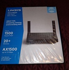 Linksys AX1500 Max Stream Dual Band Mesh WiFi 6 Router MR7340 
