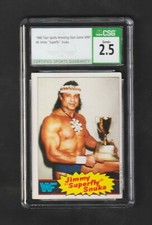 1986 Scanlen's WWF Jimmy Superfly Snuka RC ~ CSG 2.5  ~~ RARE!