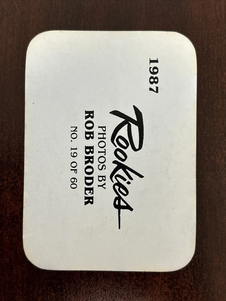 1987 Rookies Photos By Rob Broder #19 Jeff Hamilton Los Angeles Dodgers AUTO - Image 2 of 2