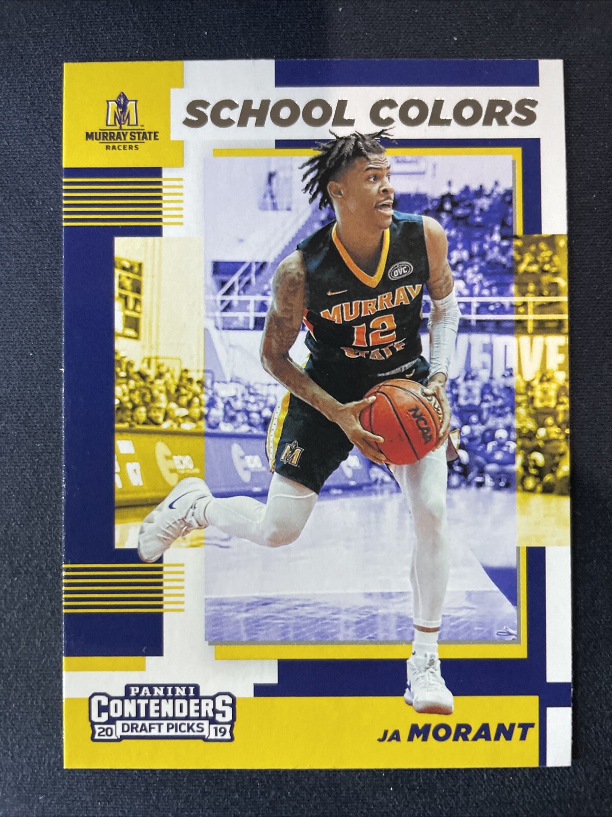 2019-20 Contenders Draft Picks School Colors Ja Morant Rookie #2 Murray State RC
