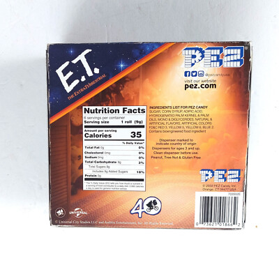 E.T. 40th Anniversary PEZ Dispensers with 2 Dispenders and 6