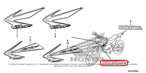 NEW-OEM-HONDA-CRF100-CRF-100-DECAL-LABEL-STICKER-LOGO-FRONT