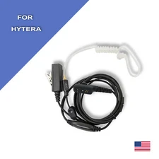 2-Wire Acoustic Tube PTT Earpiece for Hytera Radios PD700 PT560 PD792EX