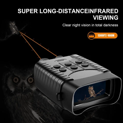 850nm Infrared Night Vision Goggles 10X Zoom Hunting Binoculars IR Record Camera - Picture 3 of 13