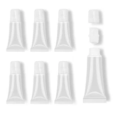 Empty LipGloss Tubes Refillable Soft Squeeze Containers for LipBalm or Cosmetics