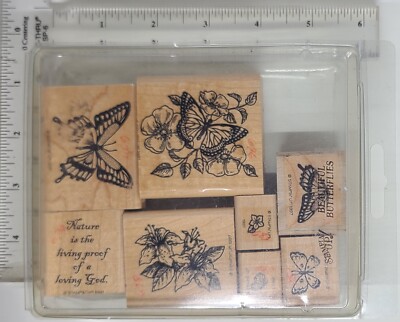 Stampin' Up rubber stamp set, BEAUTIFUL BUTTERFLIES 1997 | eBay