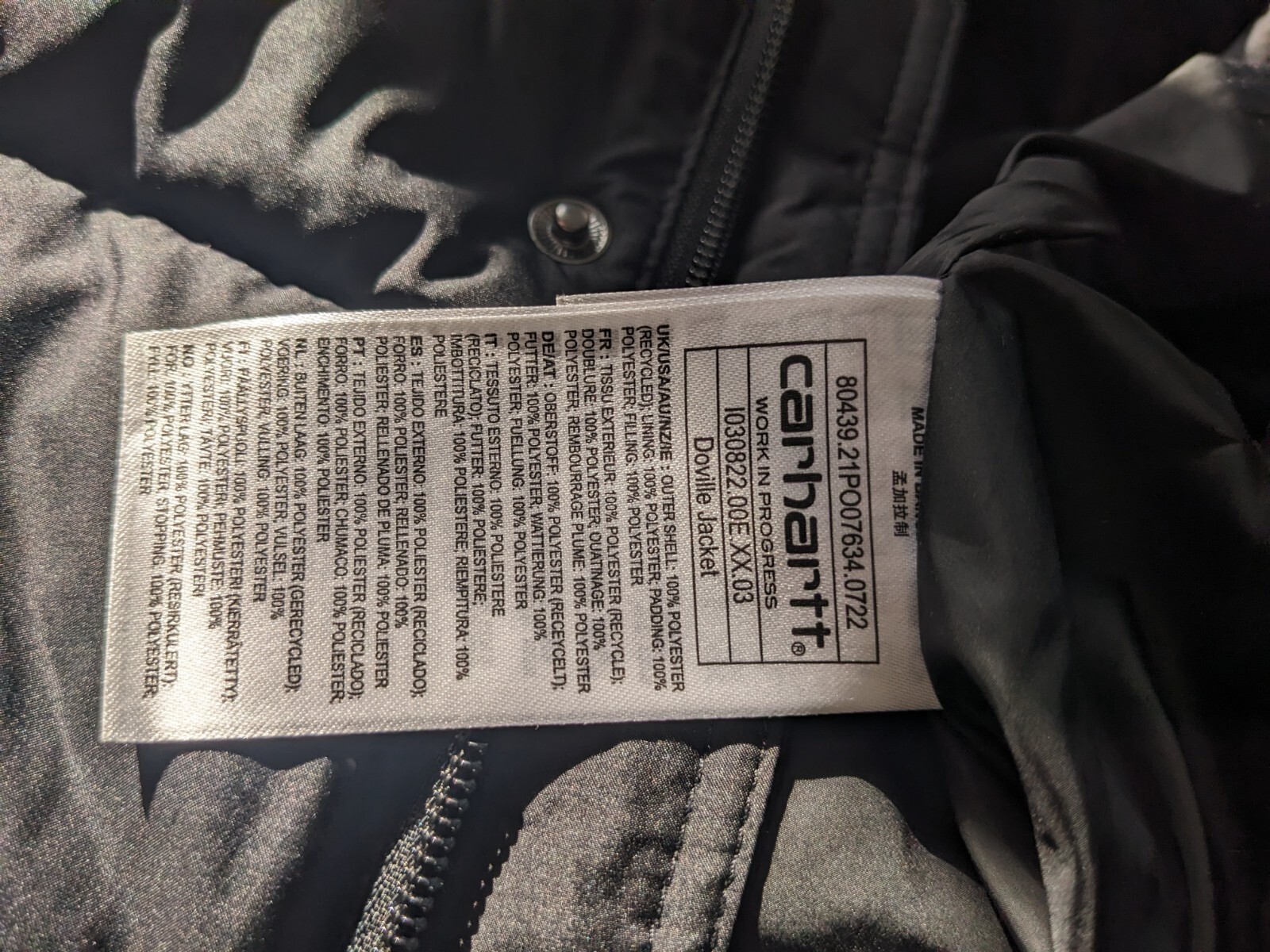 Carhartt WIP - Doville Jacket / Black / XL / RRP £260 image 5