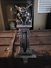 12" L Gargoyle Pillar Halloween Christmas Gothic Horror Stocking Hanger Holder