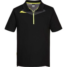 Portwest DX4 Short Sleeve Polo Shirt Black S