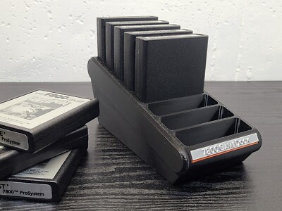 ATARI 7800 Game Cartridge Dock - Caddy that fits your favorite 7800 Atari games