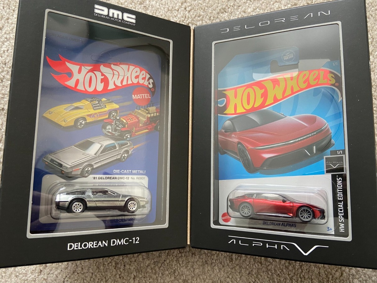 DMC Delorean DMC-12 and Alpha 5 Red Line Club RLC Hot Wheels | eBay