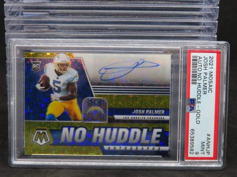 Josh Palmer Panini Mosaic Autographs No Huddle #ANHJP Gold