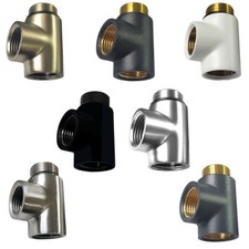 EcoSpa Radiator T Piece Element Connection Converts to Dual Fuel - 7 Finishes