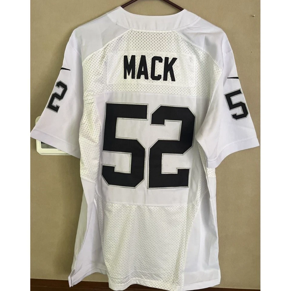Camiseta Oakland Raiders Khalil Mack Nike NFL Blanca Auténtica Talla M Mediana Foto 4 de 4