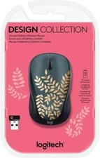 Logitech Design Collection Limited Edition Wireless Compact Mouse Golden Garden