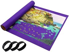 Jigsaw Puzzle Roll Up Mat Large For Up To 3000 Pcs Easy storage Telescopic Tube