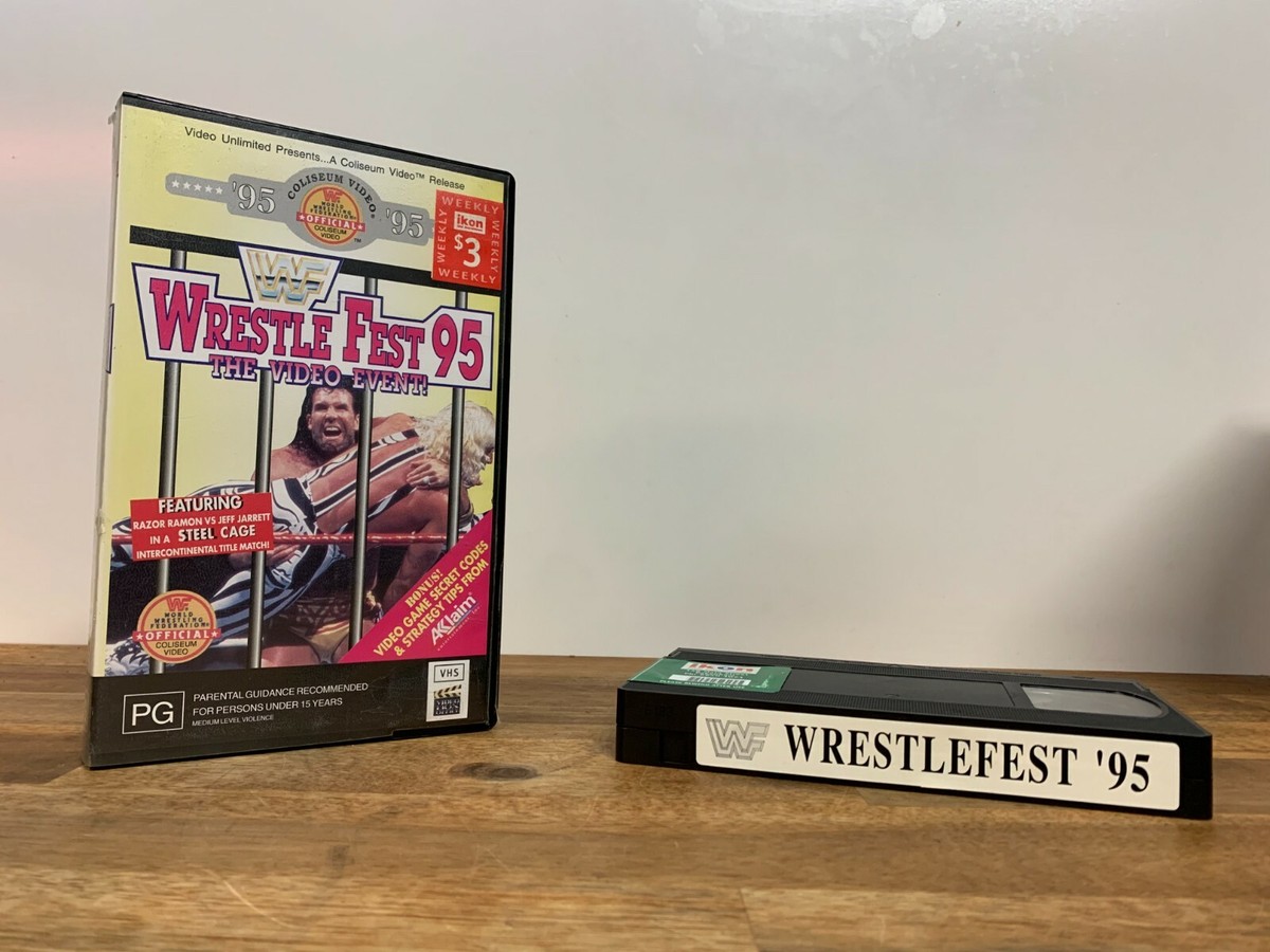 WWF Wrestle Fest 95 The Video Event VHS Tape Razor Ramon WWE