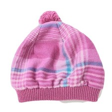 Edinburgh Lambs Wool Pink Hat Lambswool Plaid Winter