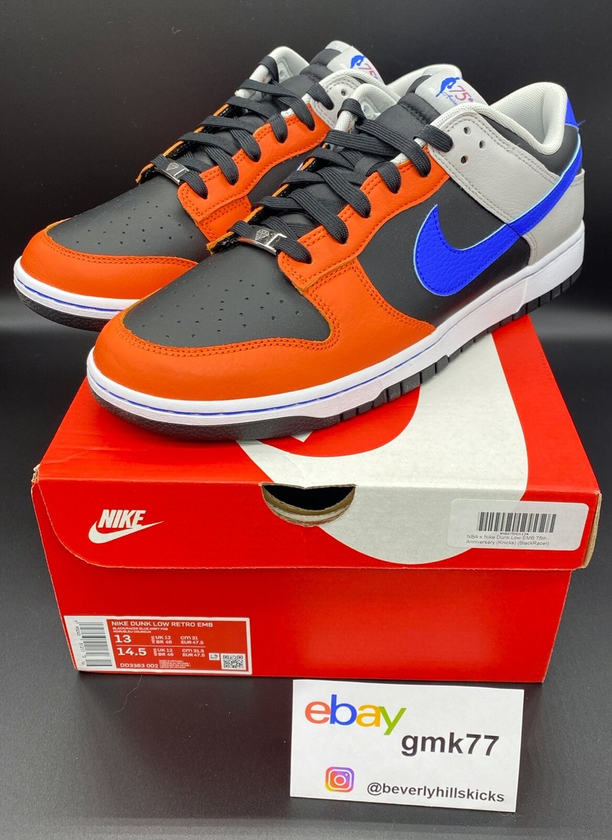 dunk low emb knicks