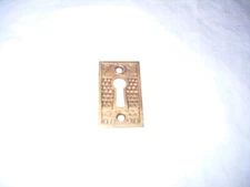Antique Victorian Brass Decorative Keyplate