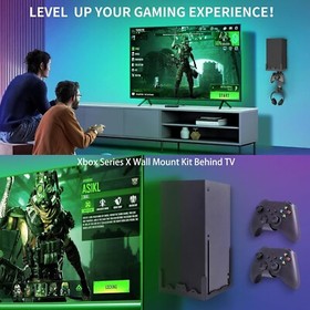 Wall Mount Kit for Xbox Series X Steel Wall Mount Kit Shelf Stand Accessories