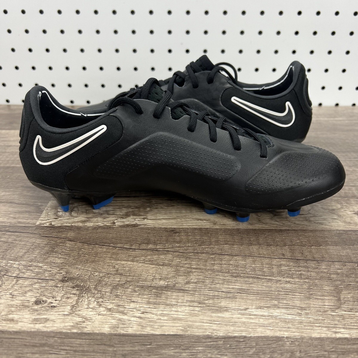 Nike Legend 9 Elite FG Black Blue Soccer Cleats Shoes CZ8482-001) Men\'s Size 8 Nike Tiempo Legend 9 Elite Firm Ground Cleats main image 3
