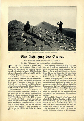 H. Heiland Eine Besteigung des Bromo heilige Vulkane auf Java, Indonesien v.1911