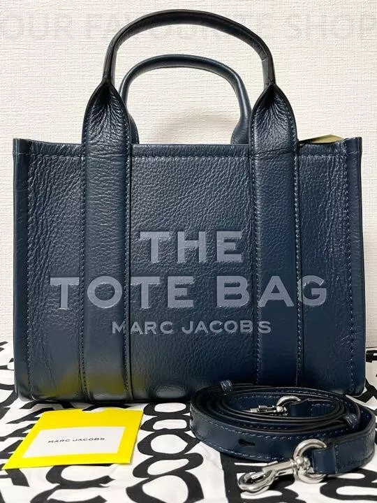 Marc Jacobs Blue 'The Leather Mini' Tote