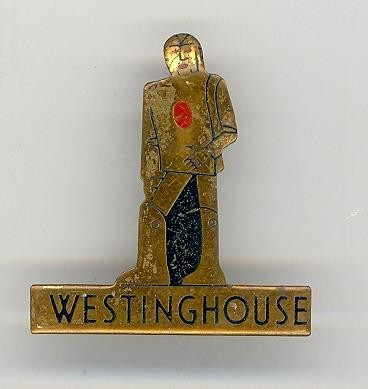 #ad ANTIQUE 1930s TIN LITHO PINBACK quot;Westinghouse Electric Elektro Robot Manquot; $34.99