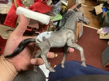 Vintage 6 gray with spots horse figure