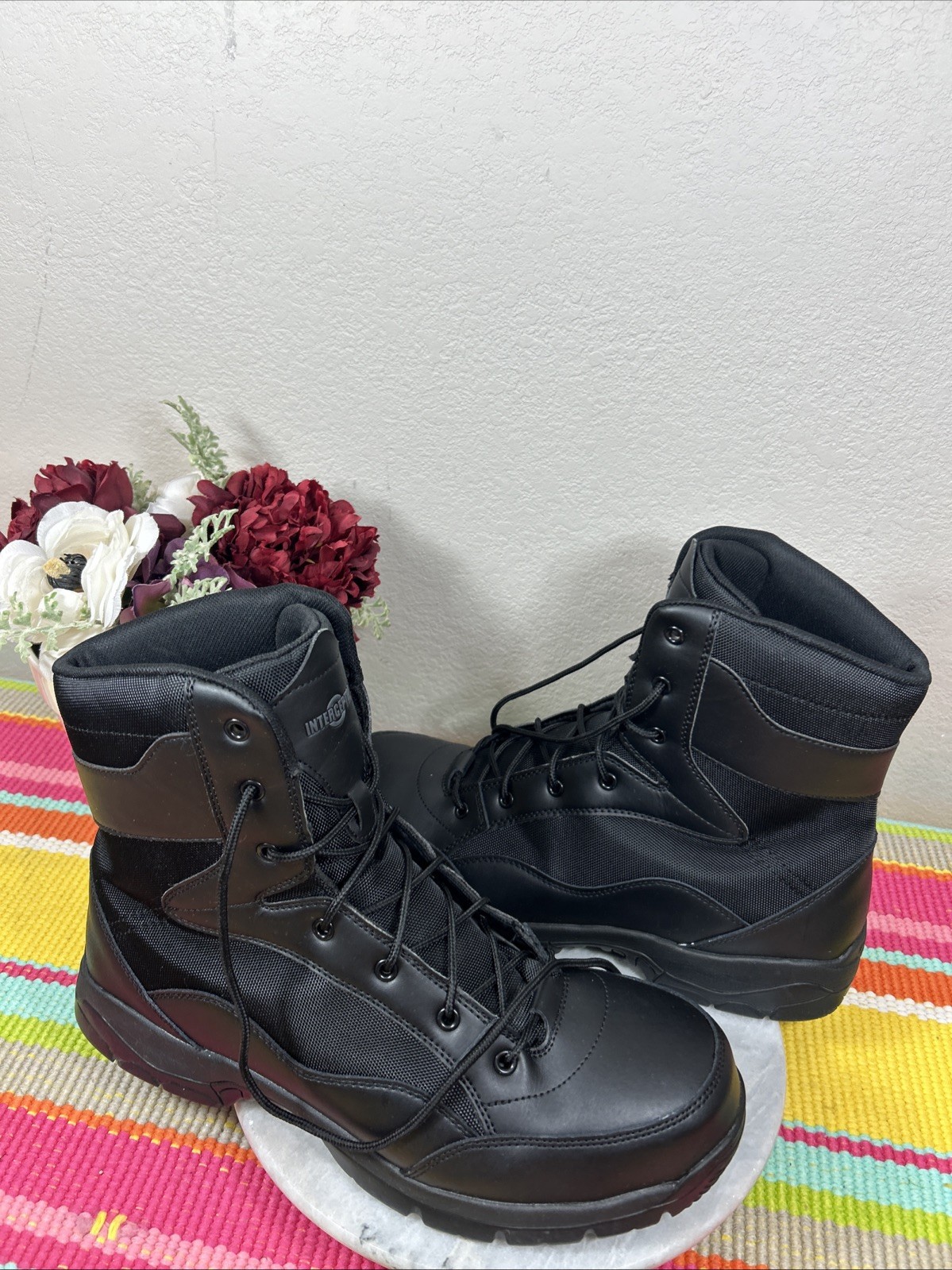 Interceptor Black Combat ASTM Lightweight Leather… - image 8