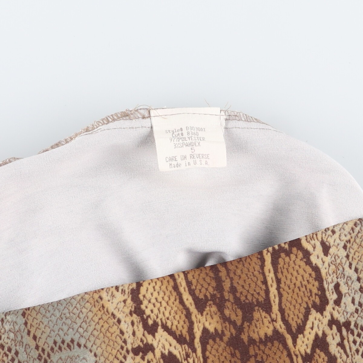 Vintage WINDSOR snakeskin/python print mini skirt… - image 4