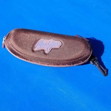 Maui Jim Sunglasses Eyeglass Case Soft Zippered Brown with Clip Pouch Holder