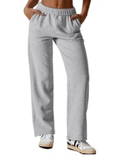 Sweatpants Women Fleece Lined High Waisted Baggy Thick Sweat Pants Comfy Loun...